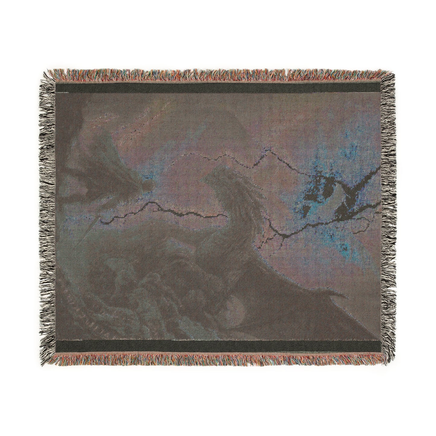 Fantasy-Themed Woven Blanket, Cozy Home Decor, Gift for Dragon Lovers, Unique Wall Art, Throw Blanket for All Occasions