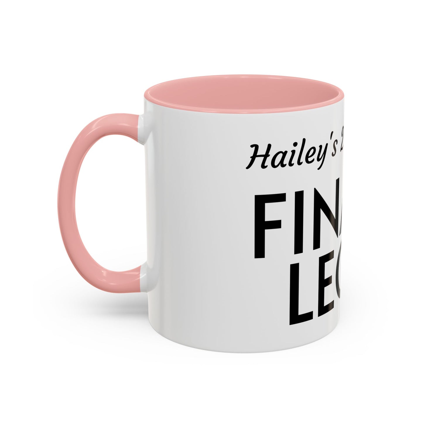 21st Birthday Accent Coffee Mug - Finally Legal Gift, Fun Mug for Celebrations, Unique Party Favor, Birthday Keepsake, Black Handle