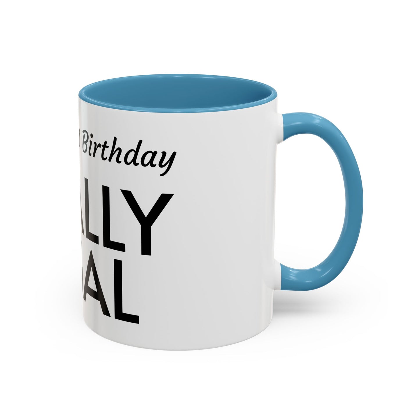 21st Birthday Accent Coffee Mug - Finally Legal Gift, Fun Mug for Celebrations, Unique Party Favor, Birthday Keepsake, Black Handle