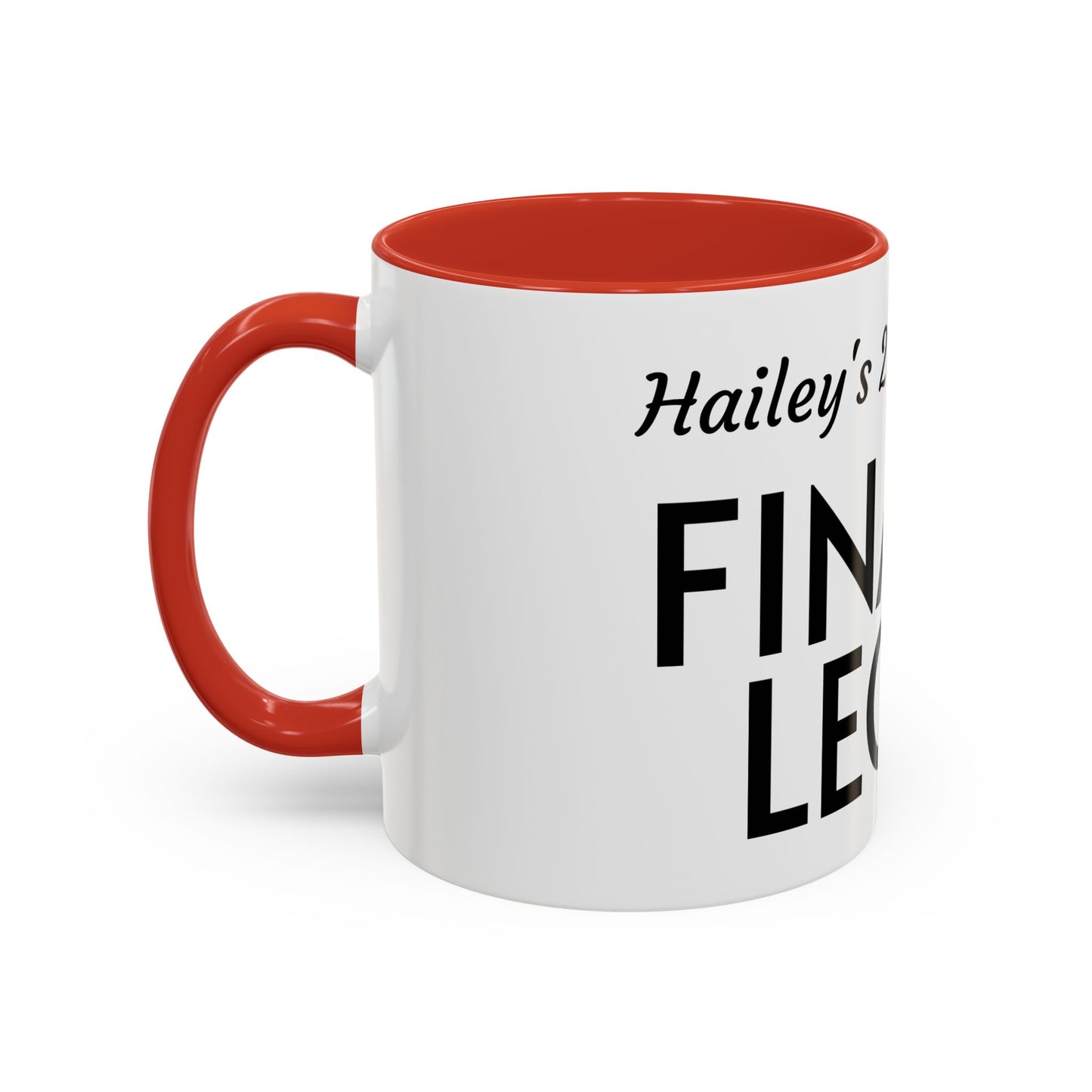 21st Birthday Accent Coffee Mug - Finally Legal Gift, Fun Mug for Celebrations, Unique Party Favor, Birthday Keepsake, Black Handle