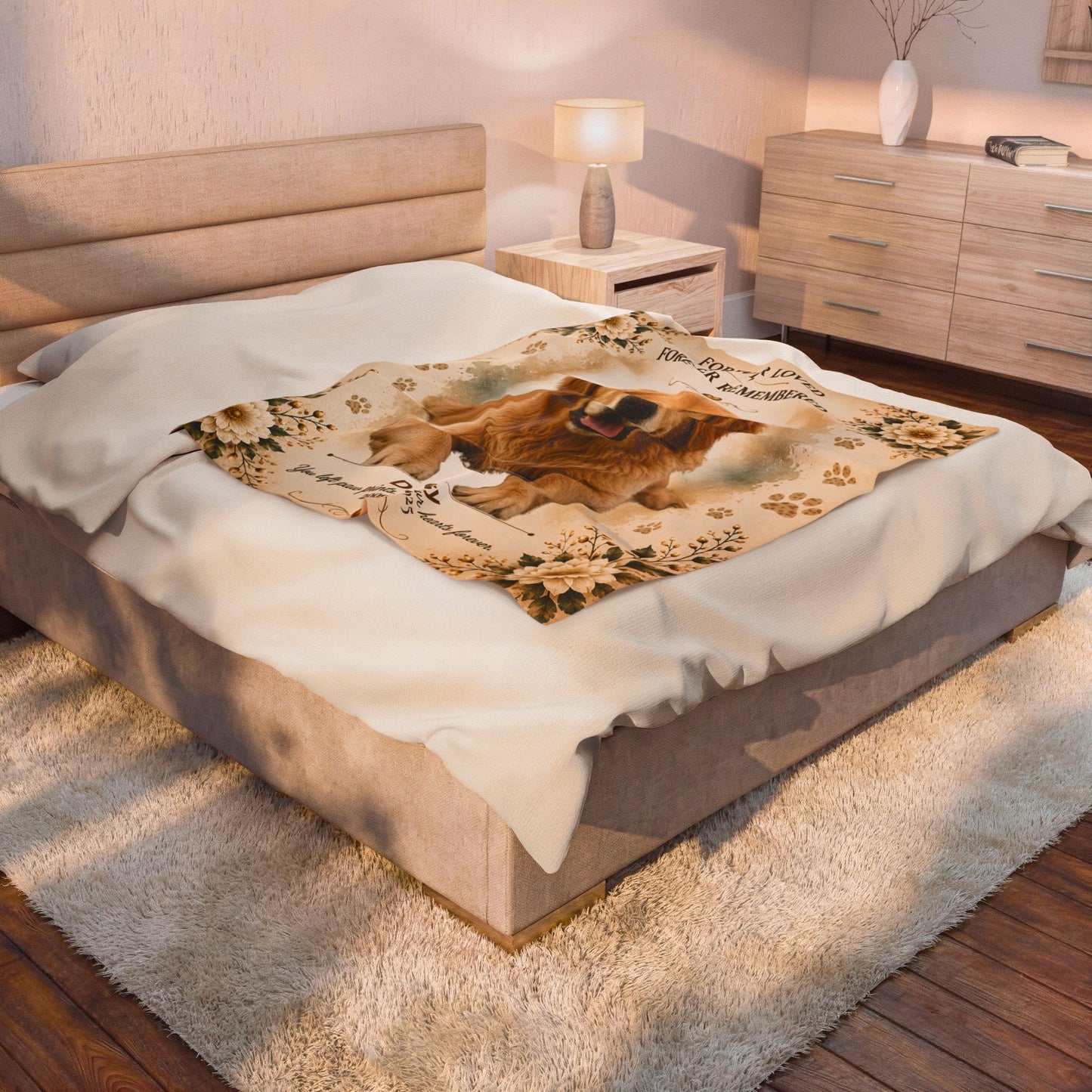 Personalized Pet Memorial Blanket – Forever Loved