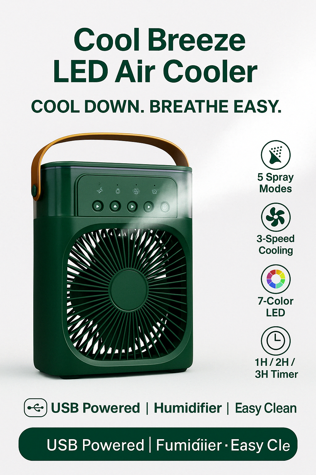 Cool Breeze LED Air Cooler