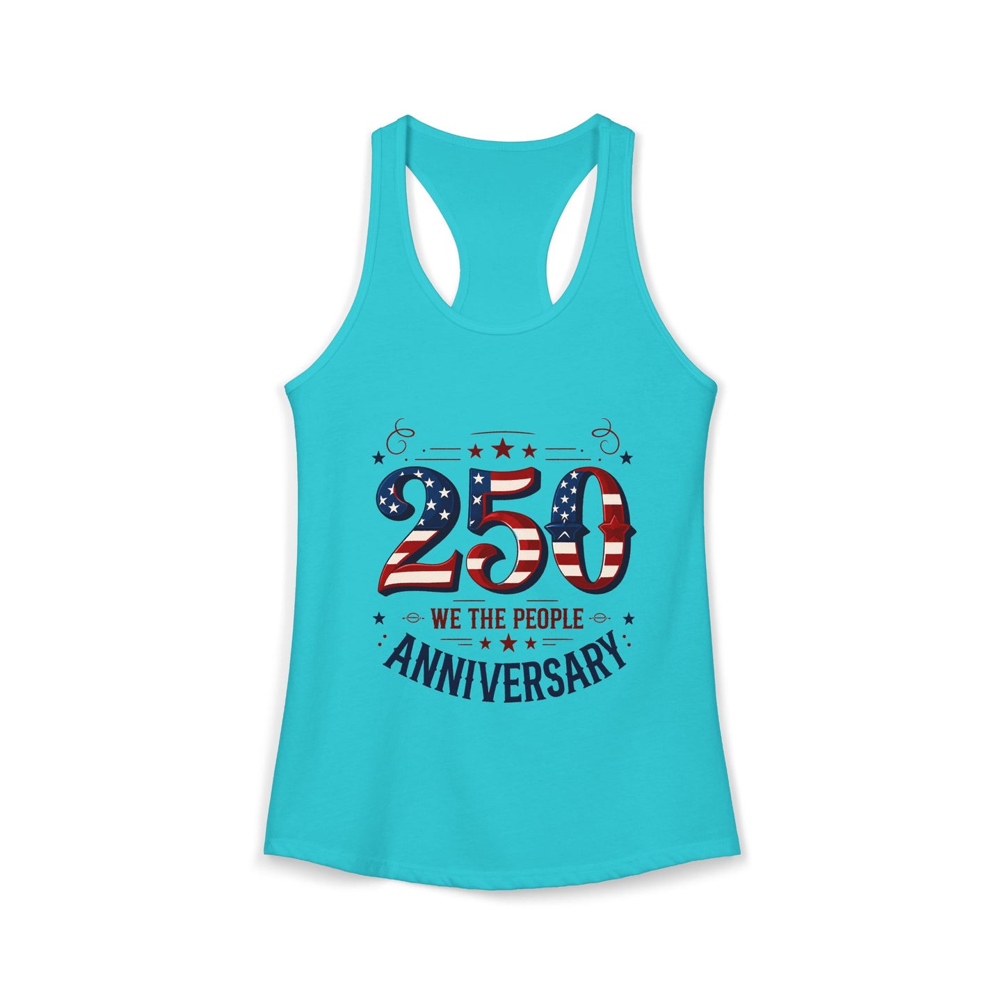 250th Anniversary Racerback Tank — Patriotic 4th of July Top