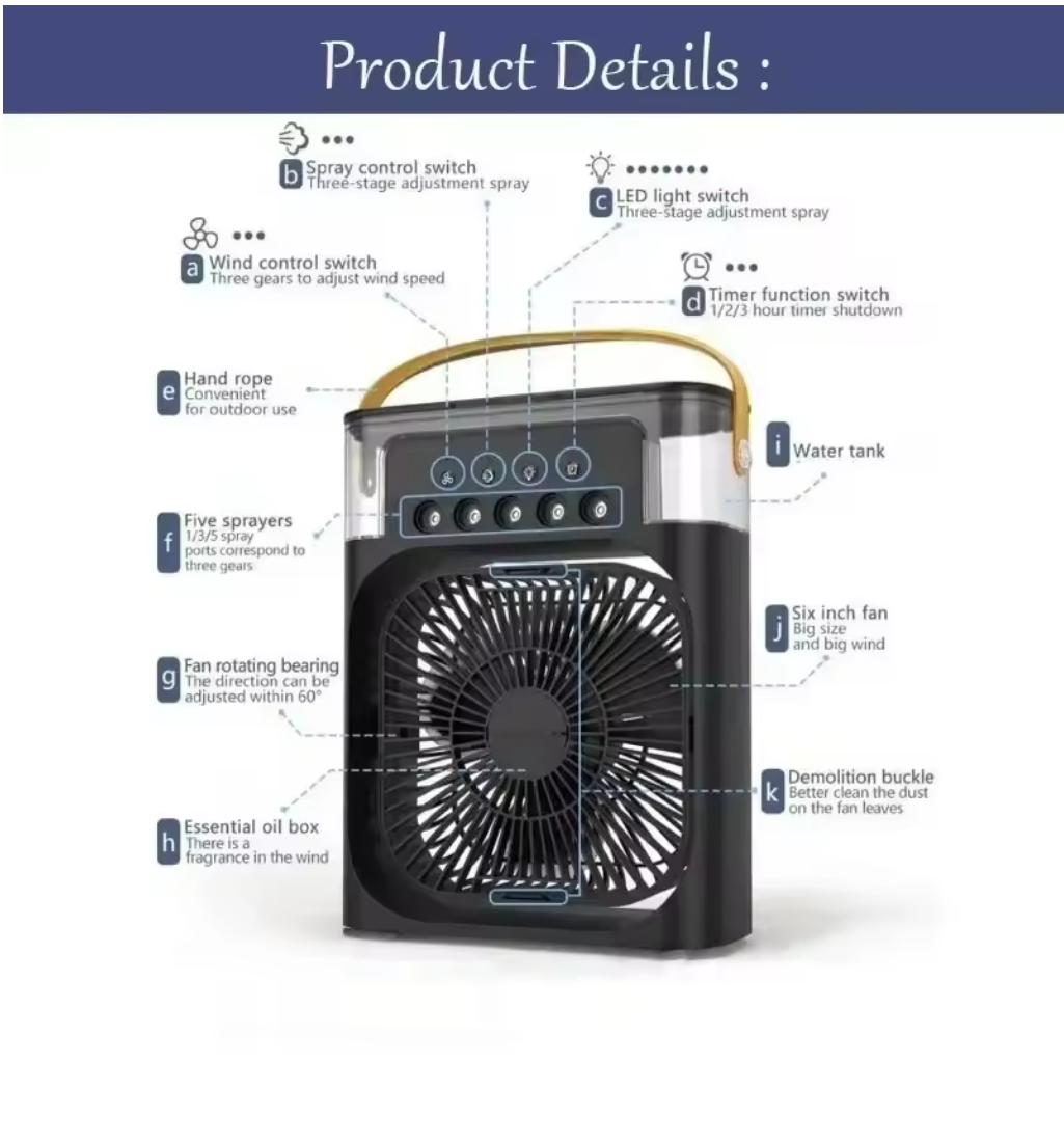 Cool Breeze LED Air Cooler