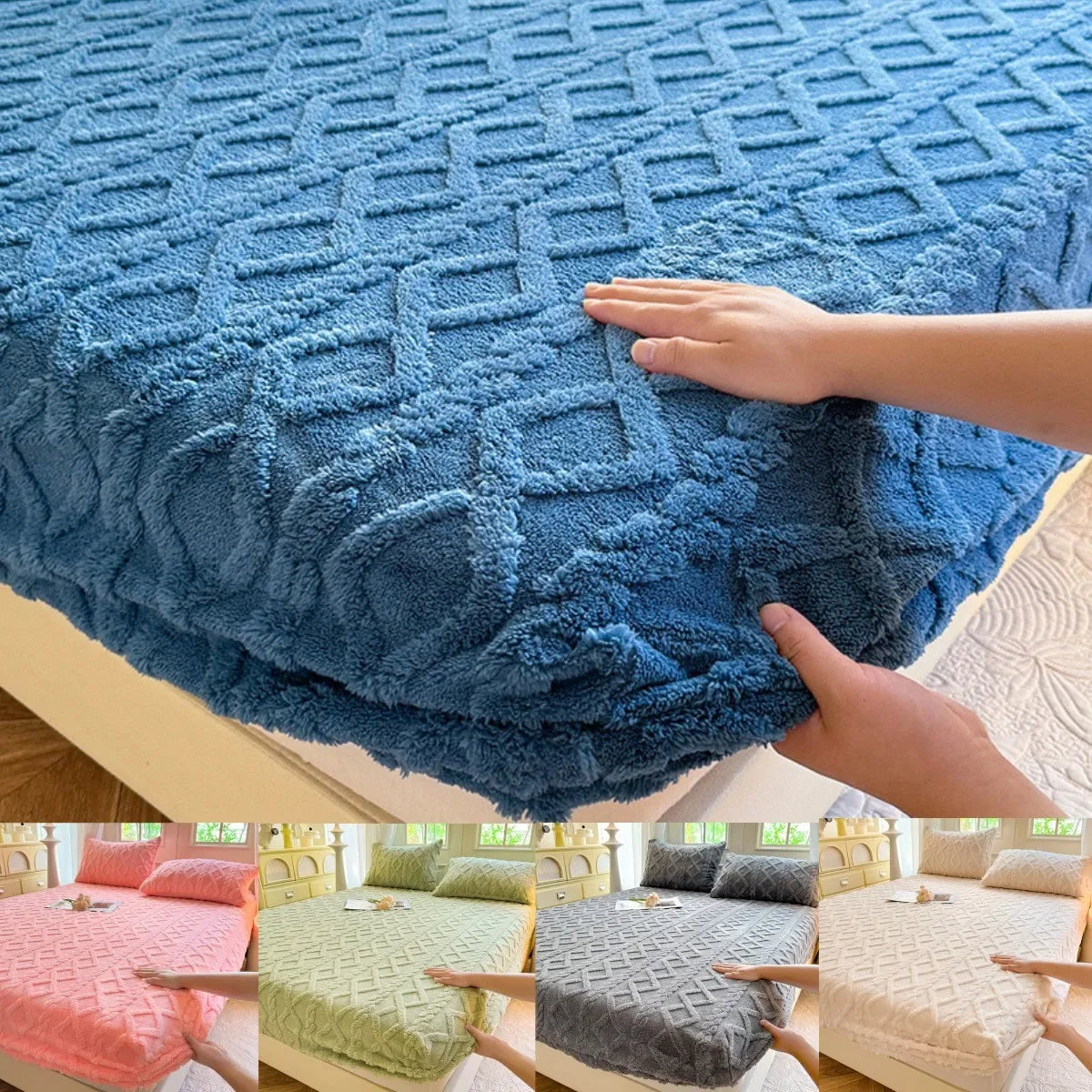 Cozy Velvet Winter Bedspread