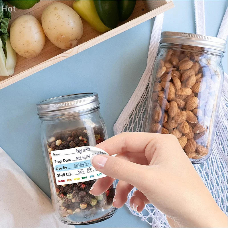 Kitchen Food Date Labels Roll