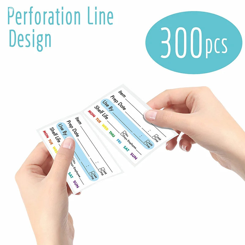 Kitchen Food Date Labels Roll