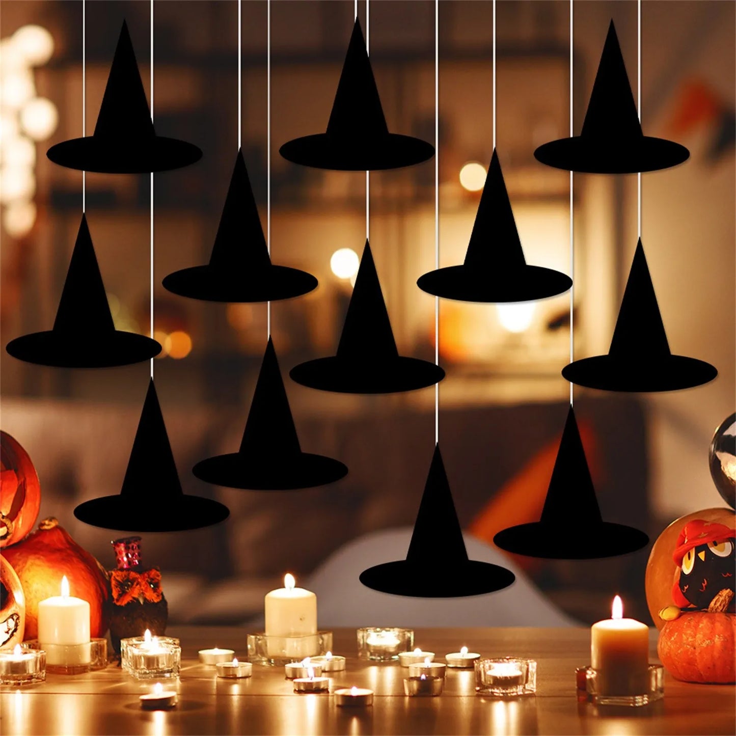 Floating Witch Hat Decor