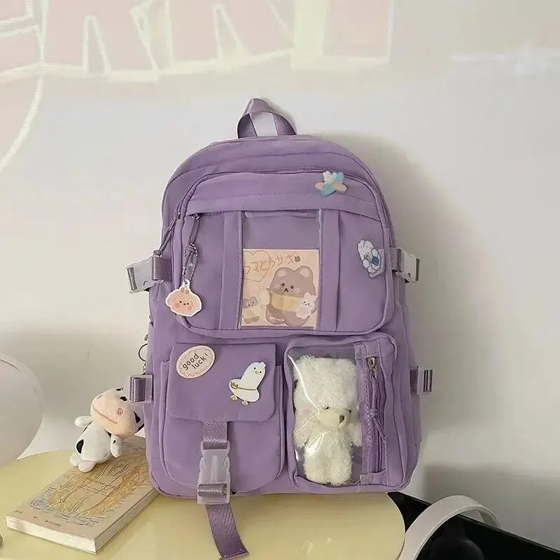 Chic Colorful School Backpack
