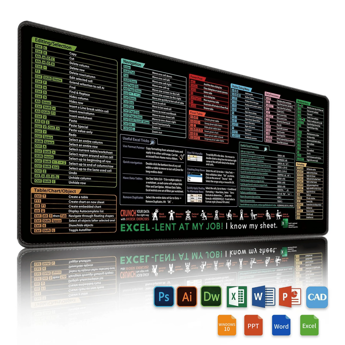 Excel Cheat Sheets Shortcuts