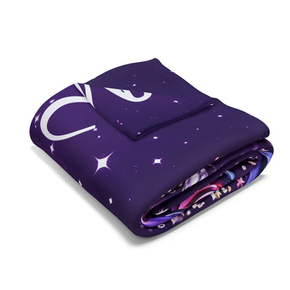 Personalized Unicorn Fleece Blanket – Custom Name Gift for Girls
