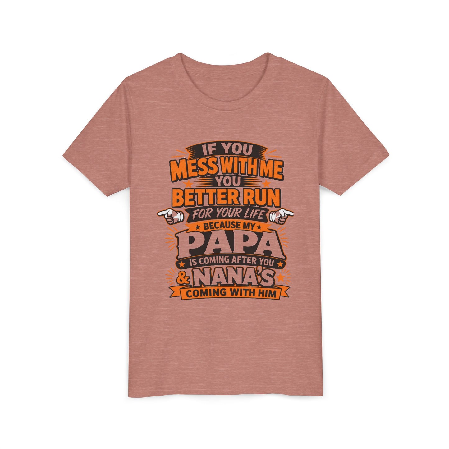 Mess With Me? Run For Your Life Youth Tee | Funny Shirt