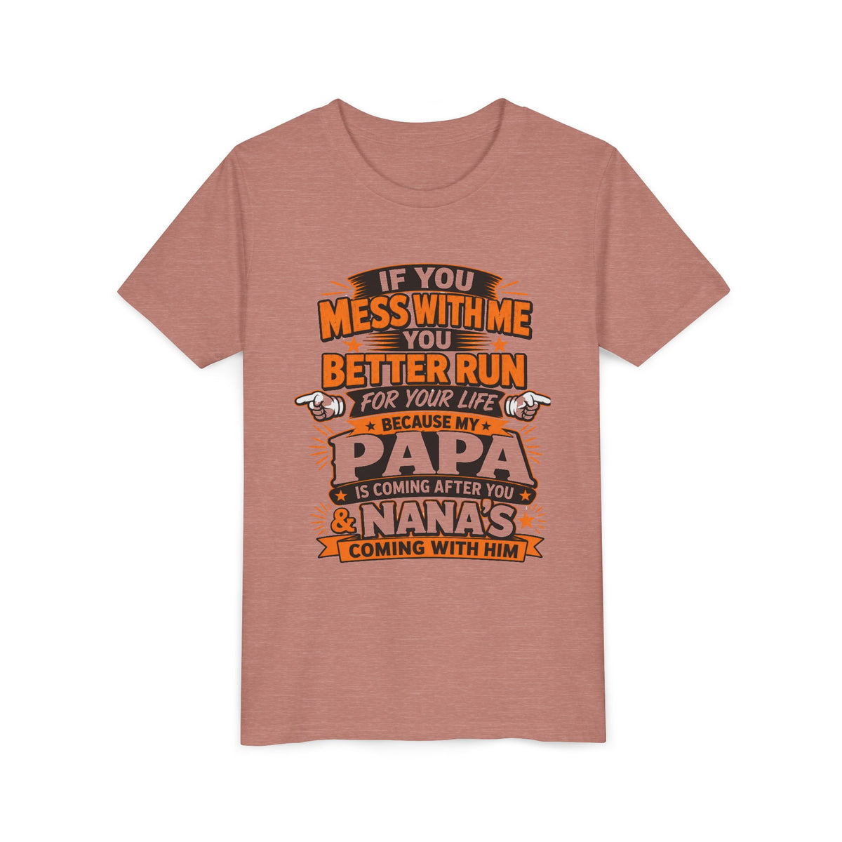 ¿Te metes conmigo? Corre por tu vida. Camiseta Juvenil | Camiseta Divertida