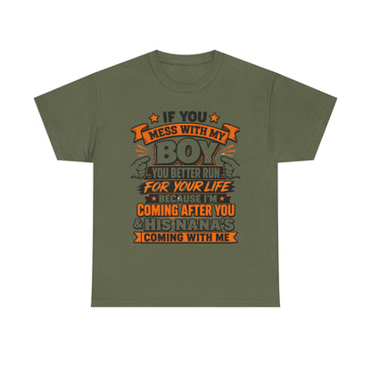 Mess With My Boy T-Shirt | Protective Mom Dad Shirt, Funny Graphic Tee