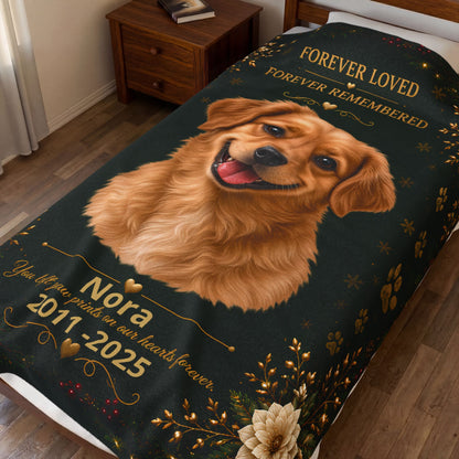 Forever Loved, Forever Remembered™ — Personalized Pet Memorial Blanket