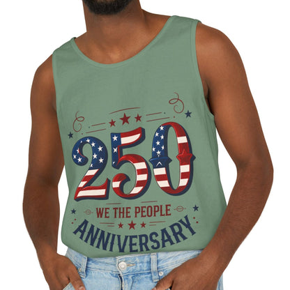 250 Anniversary Stars & Stripes We The People Tank Top | Patriotic USA