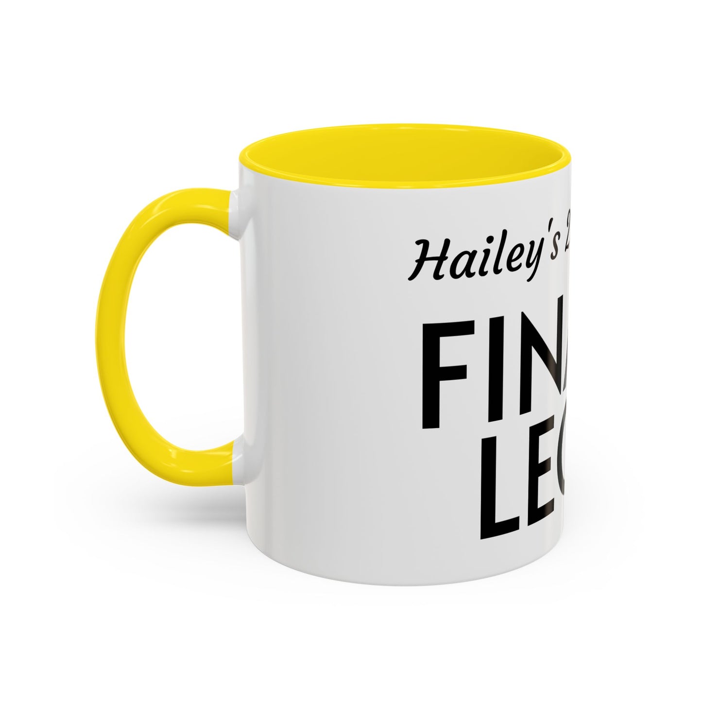 21st Birthday Accent Coffee Mug - Finally Legal Gift, Fun Mug for Celebrations, Unique Party Favor, Birthday Keepsake, Black Handle