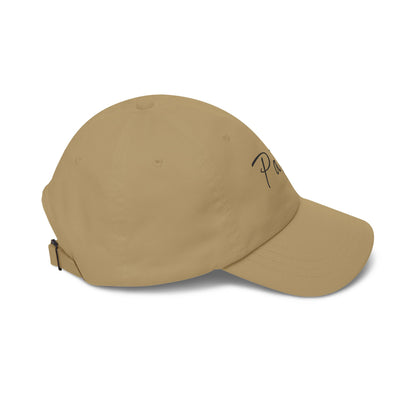 Papá script embroidery Dad Cap | White adjustable hat