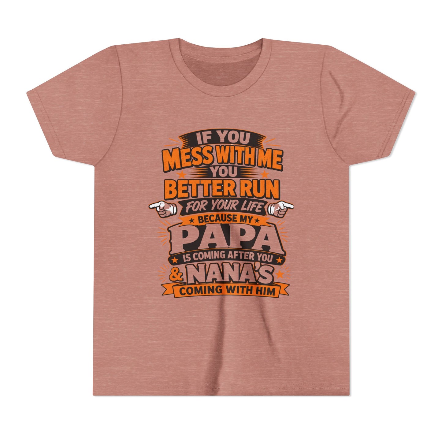 Mess With Me? Run For Your Life Youth Tee | Funny Shirt