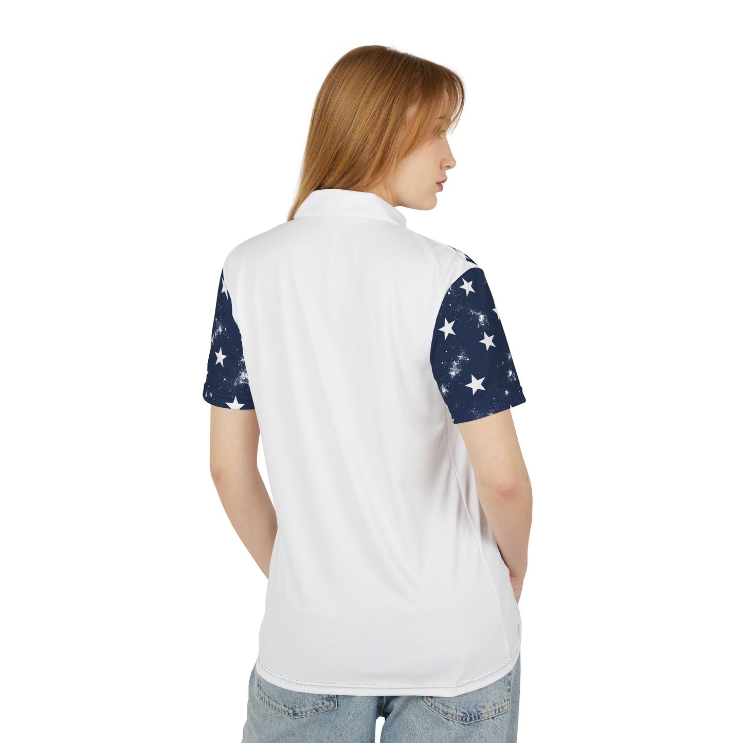 Bald Eagle with American Flag Polo 250 Years 1776-2026 USA Independence