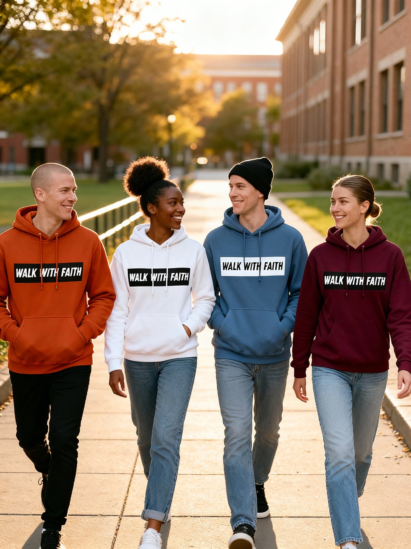 Walk With Faith Hoodie | Inspirational Christian Hoodie