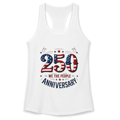 250th Anniversary Racerback Tank — Patriotic 4th of July Top