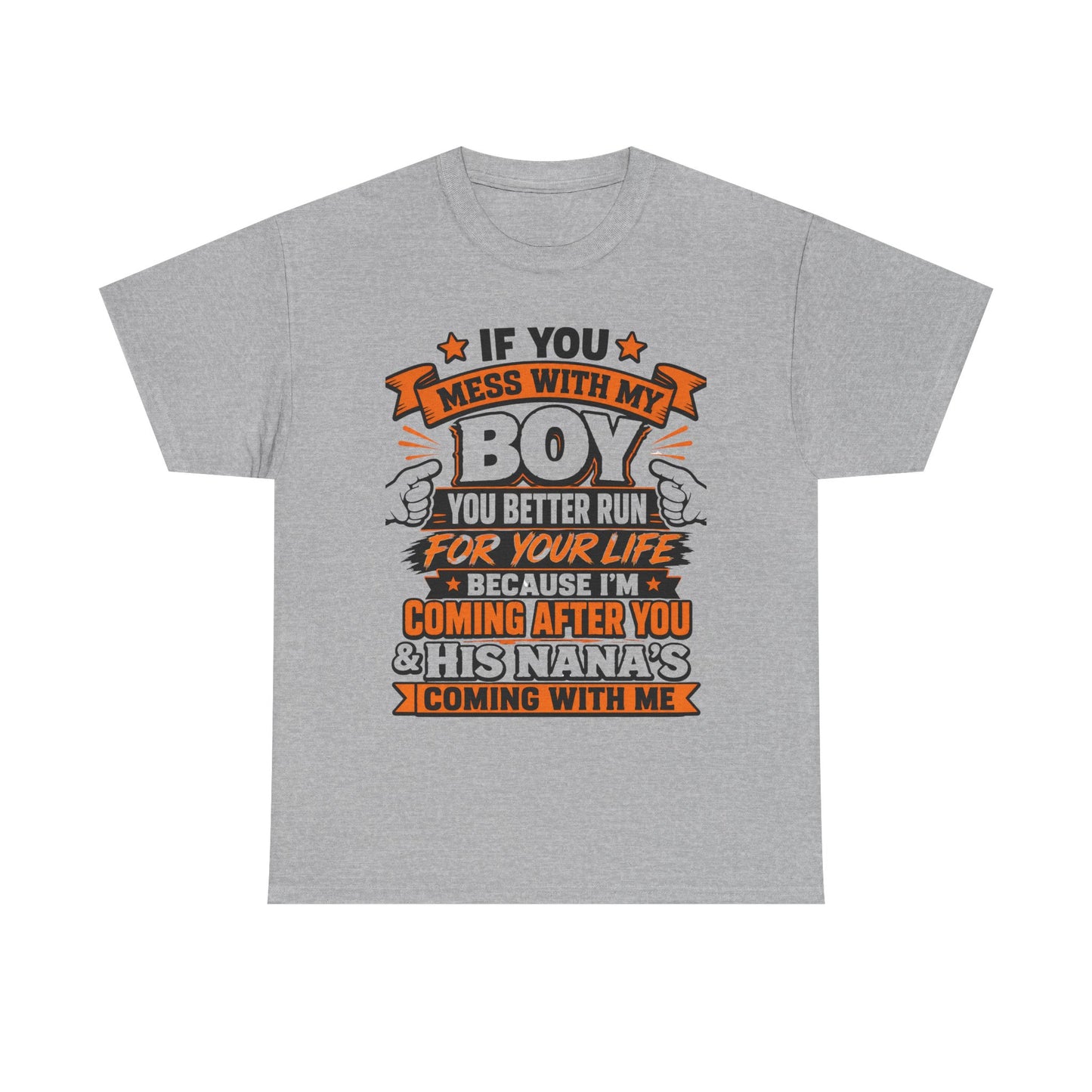 Mess With My Boy T-Shirt | Protective Mom Dad Shirt, Funny Graphic Tee