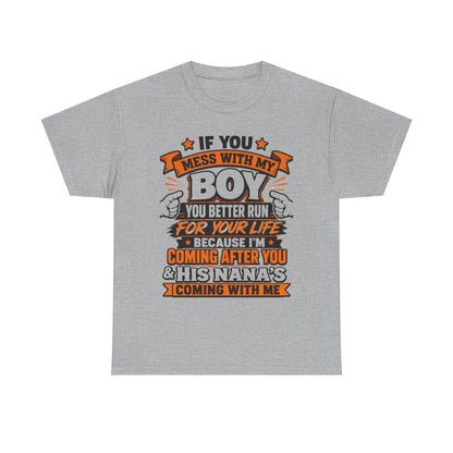 Mess With My Boy T-Shirt | Protective Mom Dad Shirt, Funny Graphic Tee