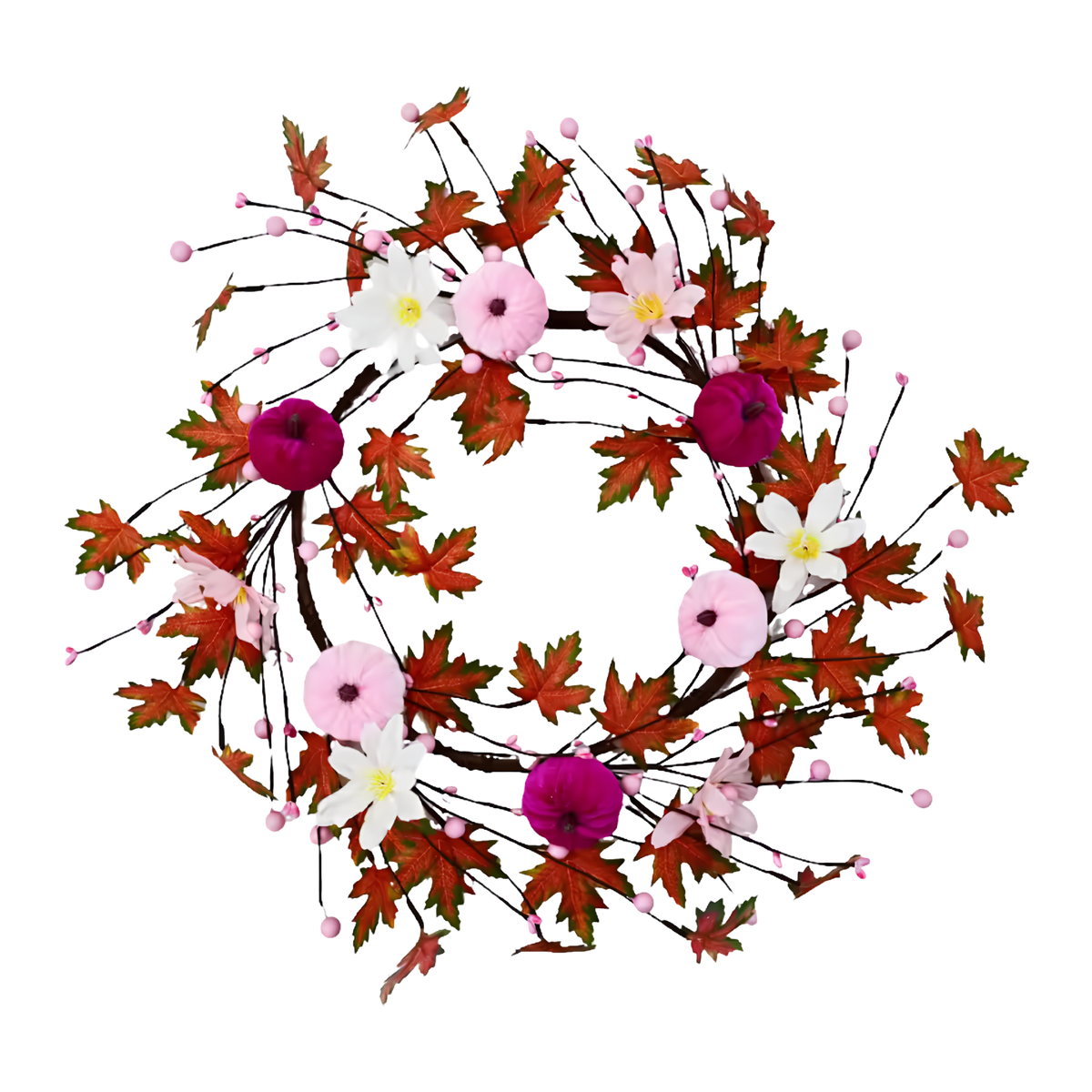 Rugged Autumn Pumpkin Door Wreath