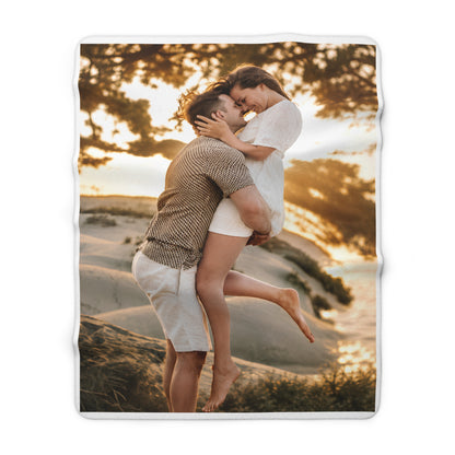 Hold This Moment Forever — Personalized Photo Sherpa Blanket