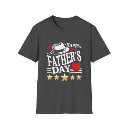 Happy Father's Day heart and stars T-Shirt | Father's Day Tee