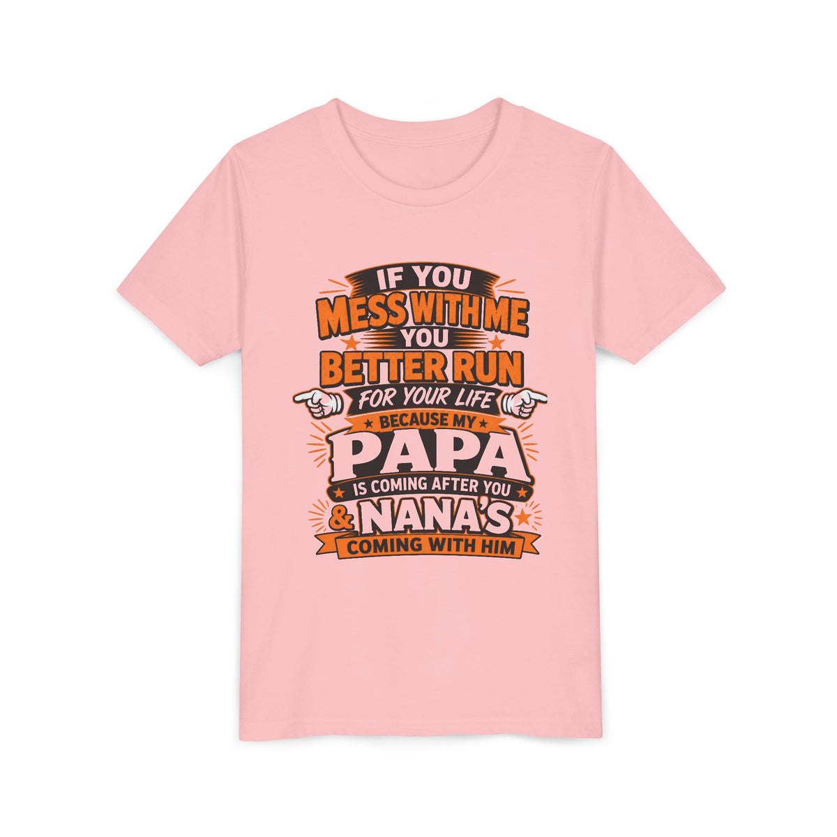 ¿Te metes conmigo? Corre por tu vida. Camiseta Juvenil | Camiseta Divertida