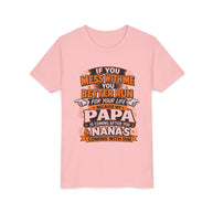 ¿Te metes conmigo? Corre por tu vida. Camiseta Juvenil | Camiseta Divertida