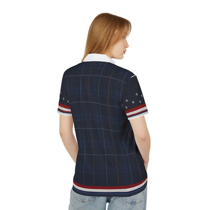 250 Years USA Crest Stars and Stripes Polo Shirt | Patriotic Americana