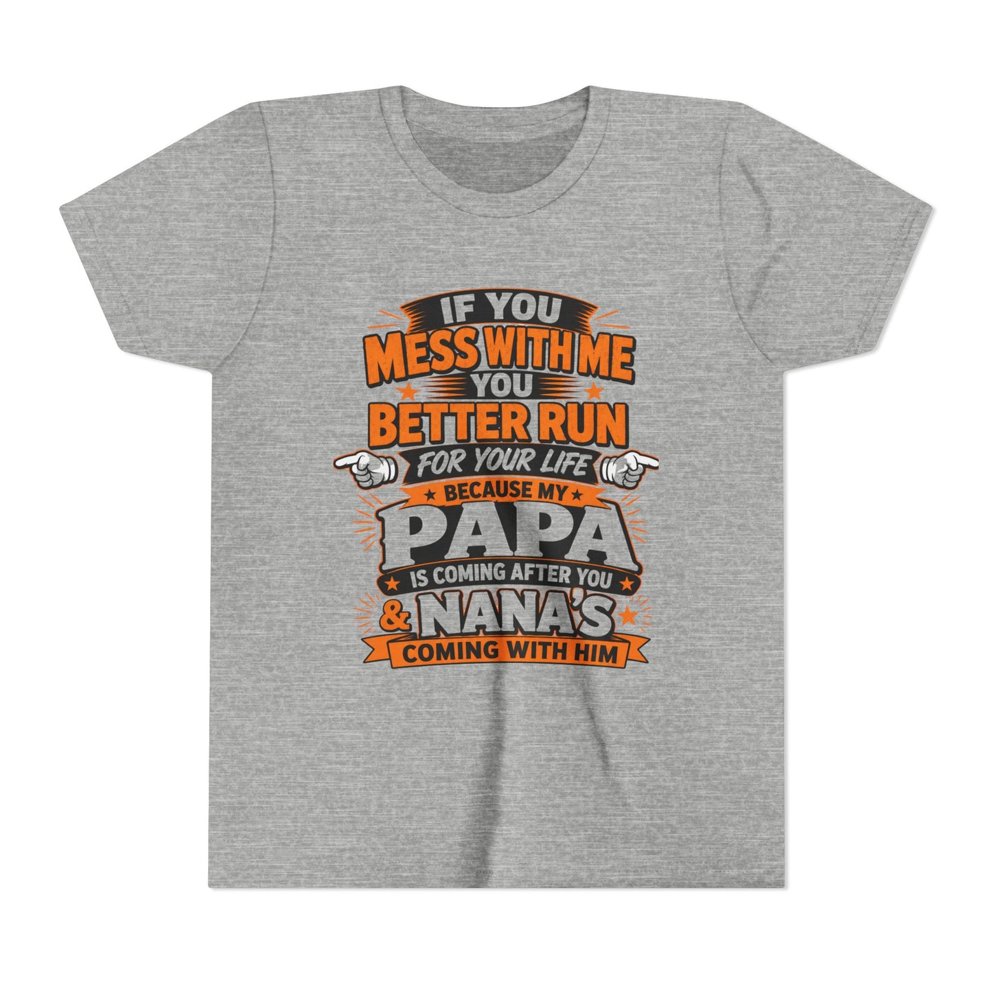 Mess With Me? Run For Your Life Youth Tee | Funny Shirt