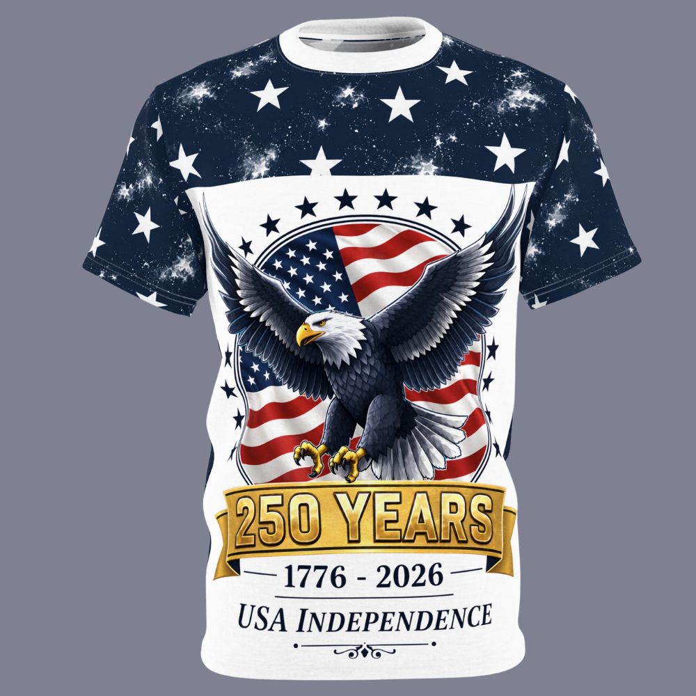 250 Years USA Independence Eagle T-Shirt | 1776-2026 Anniversary