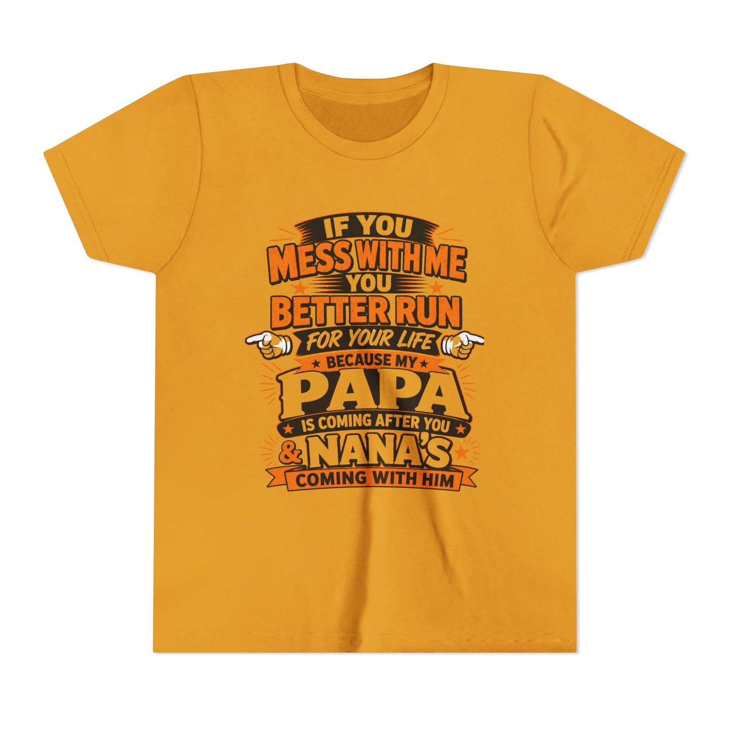 Mess With Me? Run For Your Life Youth Tee | Funny Shirt