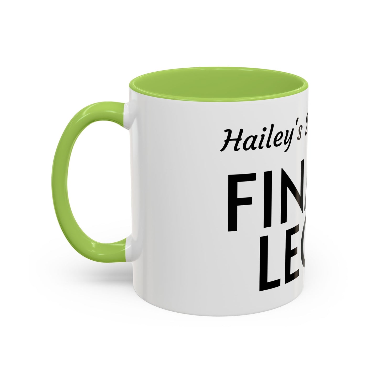 21st Birthday Accent Coffee Mug - Finally Legal Gift, Fun Mug for Celebrations, Unique Party Favor, Birthday Keepsake, Black Handle