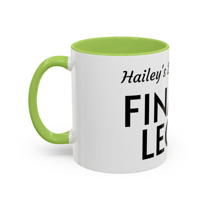 21st Birthday Accent Coffee Mug - Finally Legal Gift, Fun Mug for Celebrations, Unique Party Favor, Birthday Keepsake, Black Handle