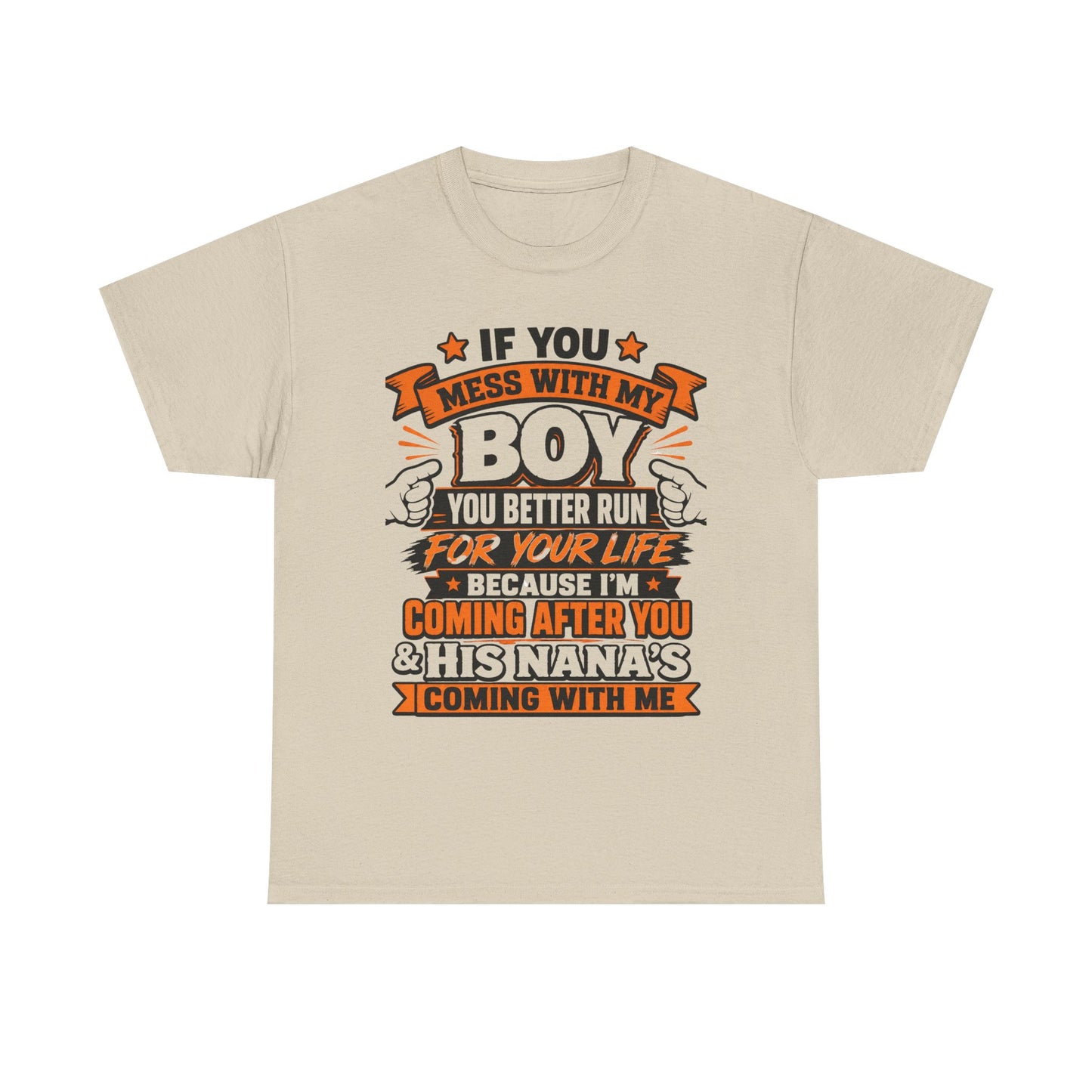 Mess With My Boy T-Shirt | Protective Mom Dad Shirt, Funny Graphic Tee