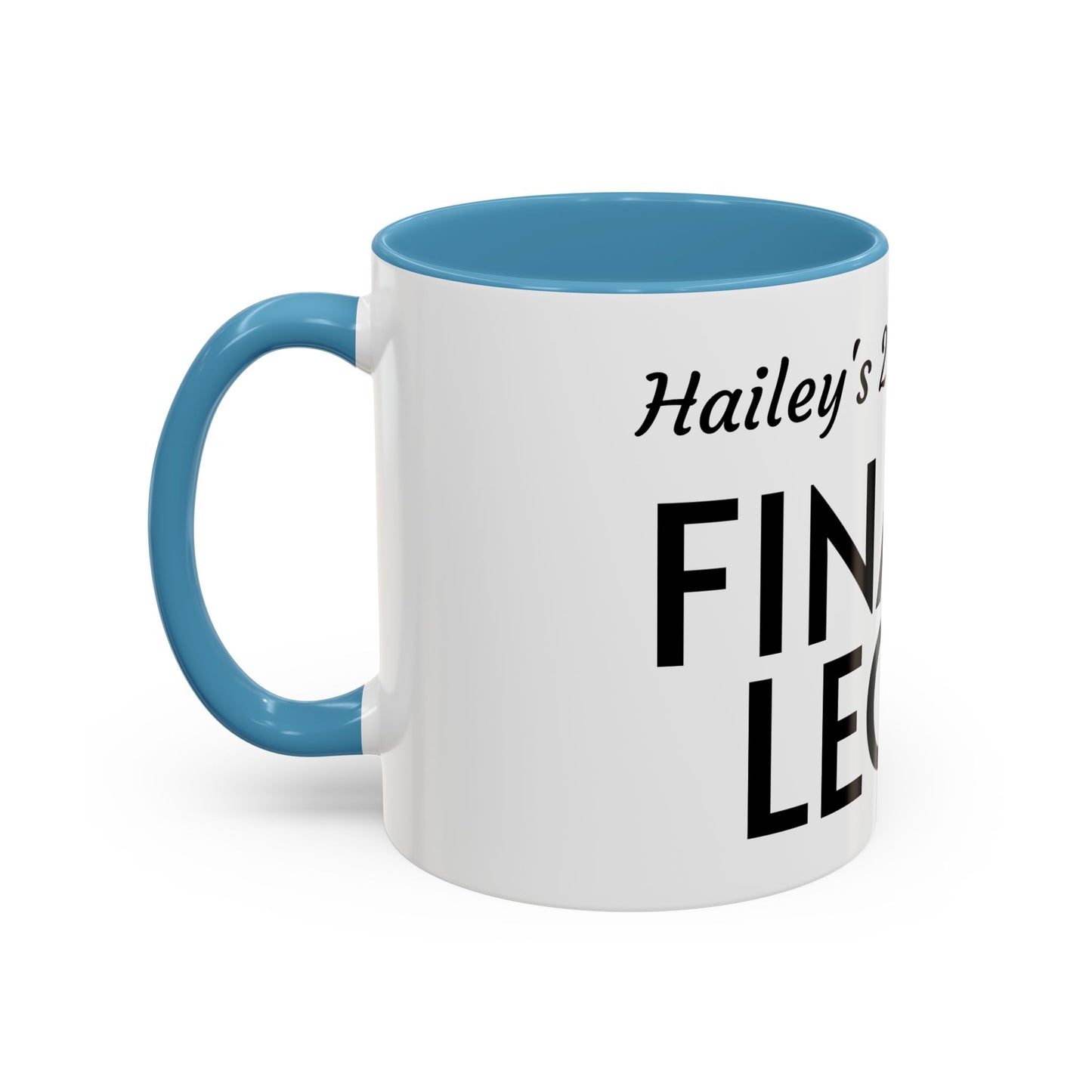 21st Birthday Accent Coffee Mug - Finally Legal Gift, Fun Mug for Celebrations, Unique Party Favor, Birthday Keepsake, Black Handle