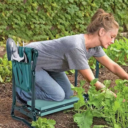 Asiento-banco portátil ComfortFold para jardinería de rodillas