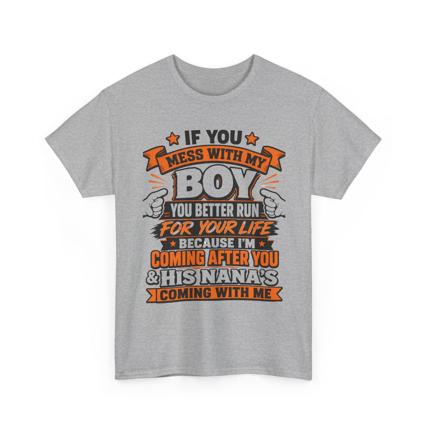 Mess With My Boy T-Shirt | Protective Mom Dad Shirt, Funny Graphic Tee