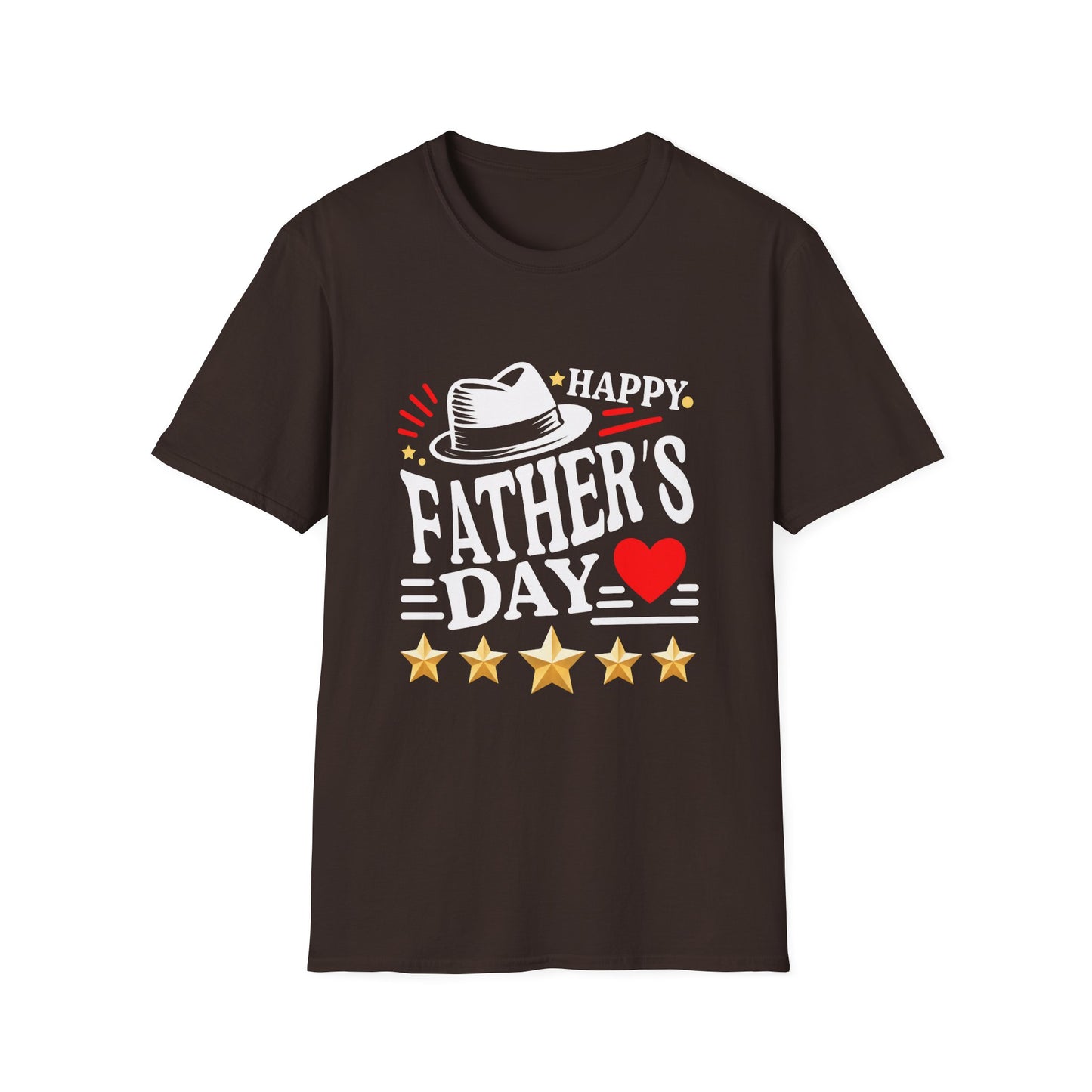 Happy Father's Day heart and stars T-Shirt | Father's Day Tee