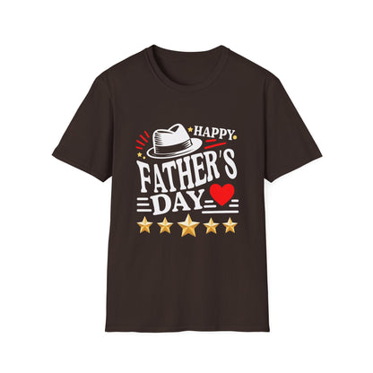 Happy Father's Day heart and stars T-Shirt | Father's Day Tee