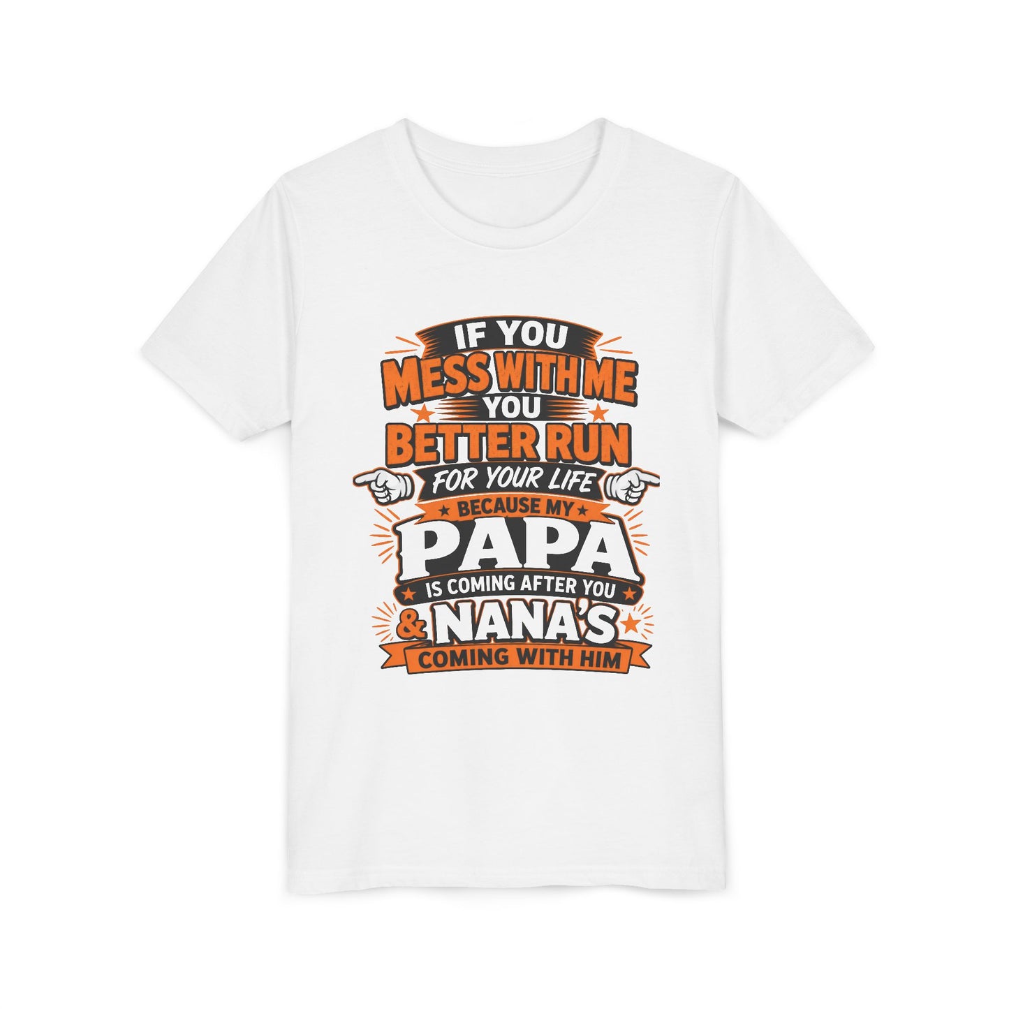 Mess With Me? Run For Your Life Youth Tee | Funny Shirt