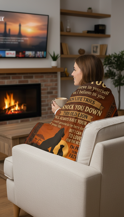 Daughter Love Velvet Plush Blanket — "To My Daughter I Love You" Keepsake Throw from Dad