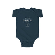 Our First Father's Day, Custom Matching Baby's Bodysuit