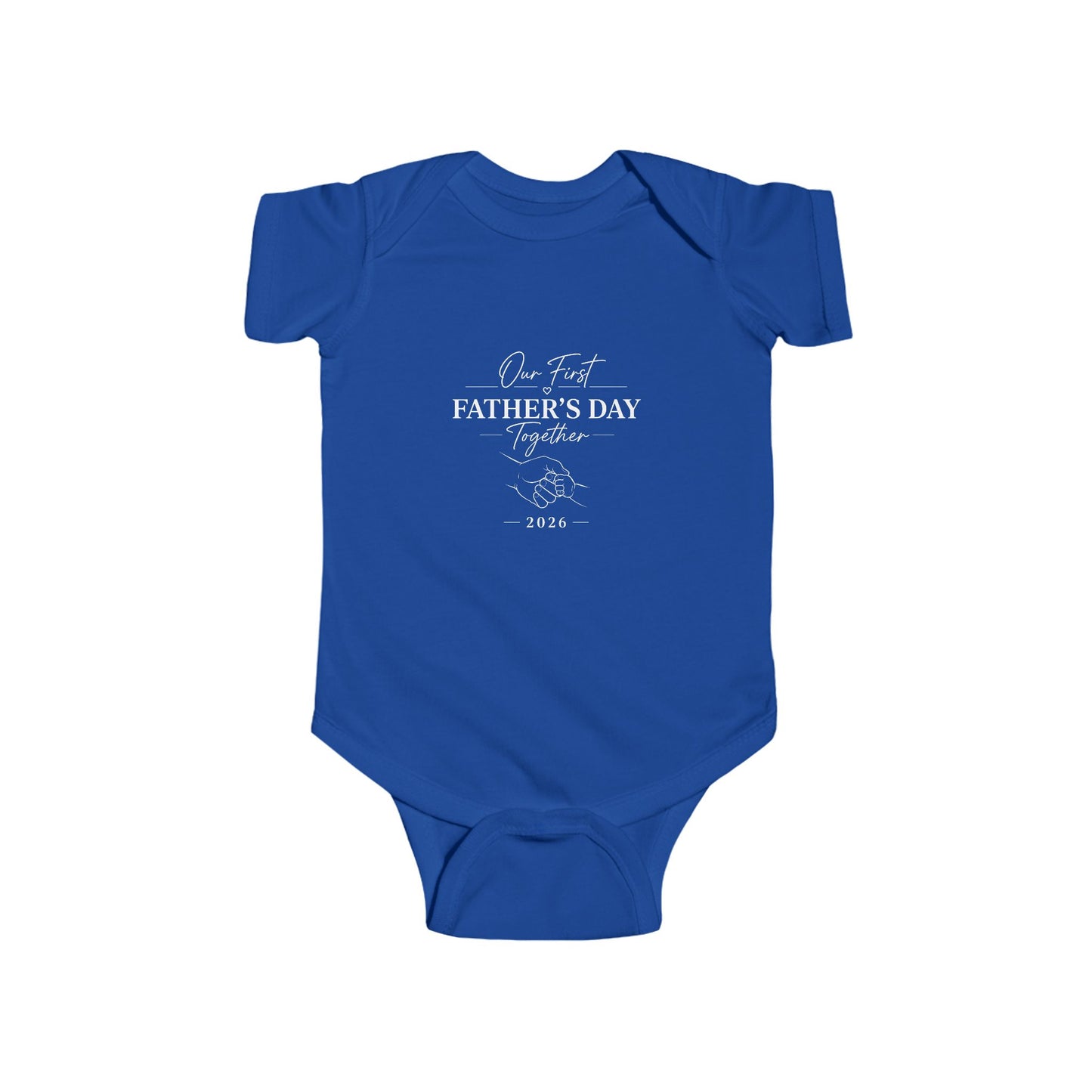 Our First Father's Day, Custom Matching Baby's Bodysuit