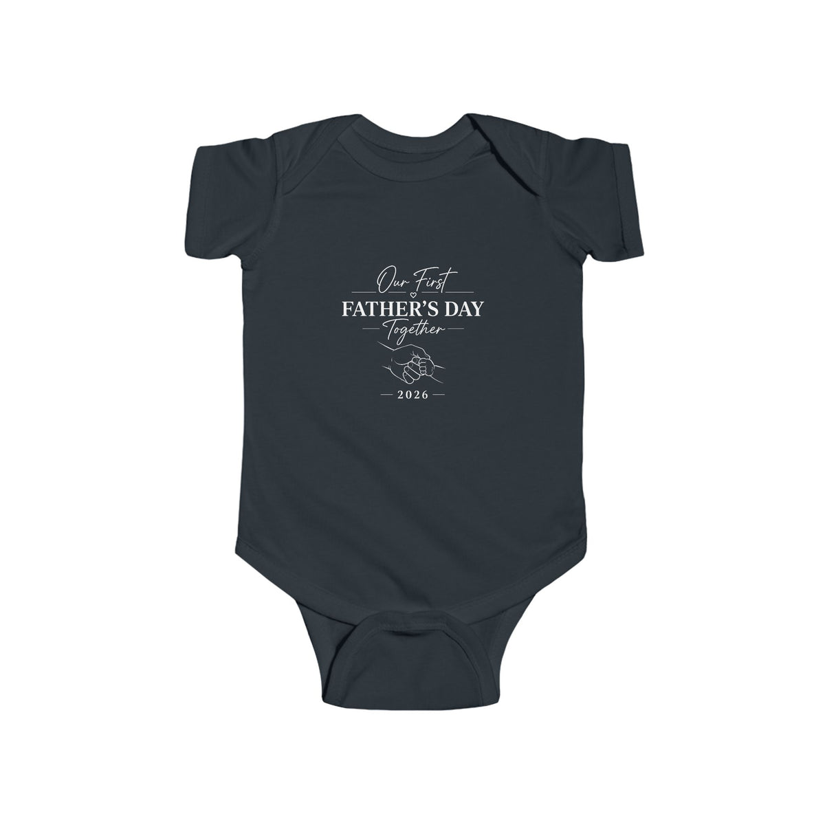 Our First Father's Day, Custom Matching Baby's Bodysuit